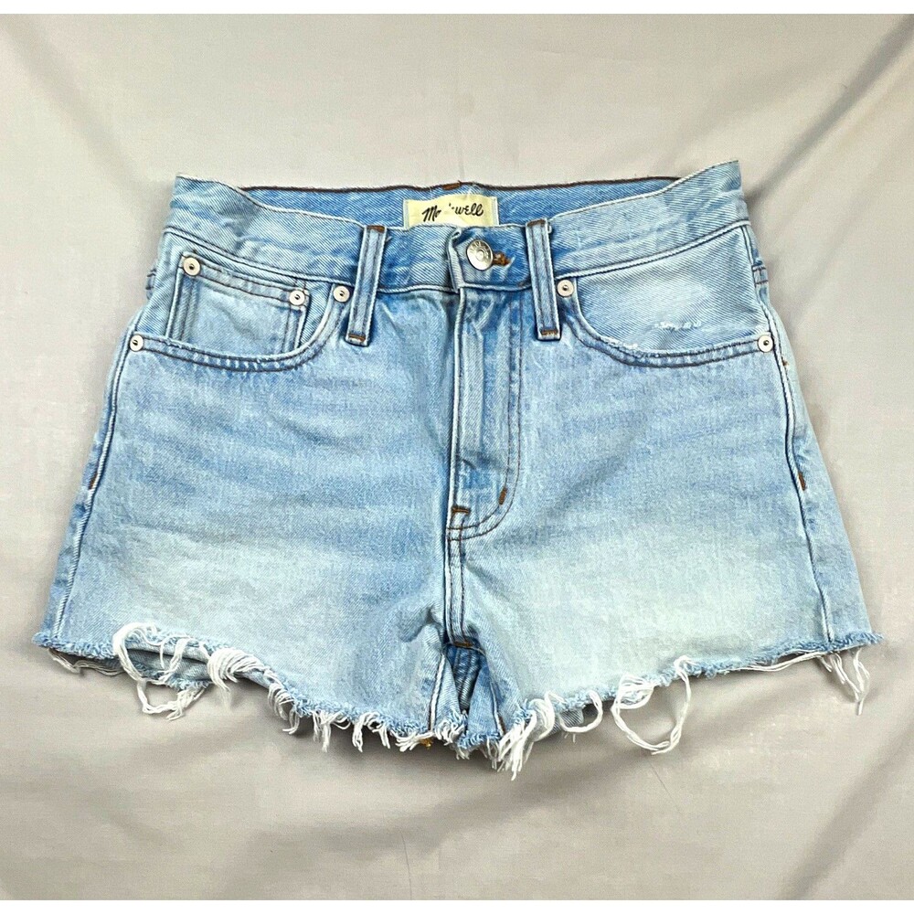 Madewell Relaxed Concert Festival Shorts Women's 23 High Rise Light Wash Cut Off